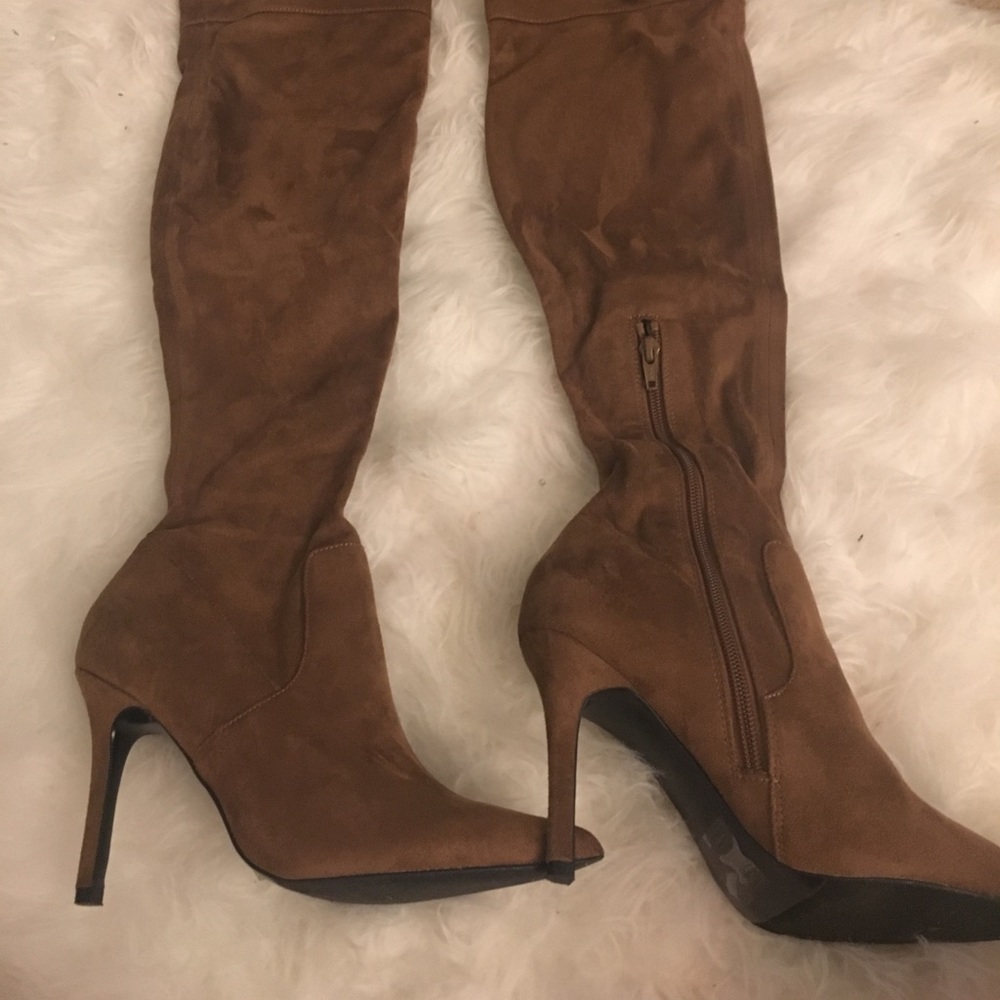 Brown Thigh High Boots